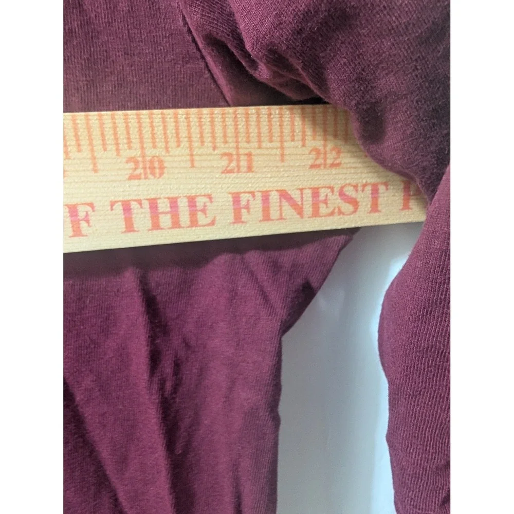 Columbia Mens Long Sleeve Graphic T Shirt Fish American Flag Burgundy Large - Picture 6 of 7
